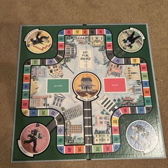 Go For Broke 1985 Board Game Selchow & Righter Board Game - Picture 7 of 14